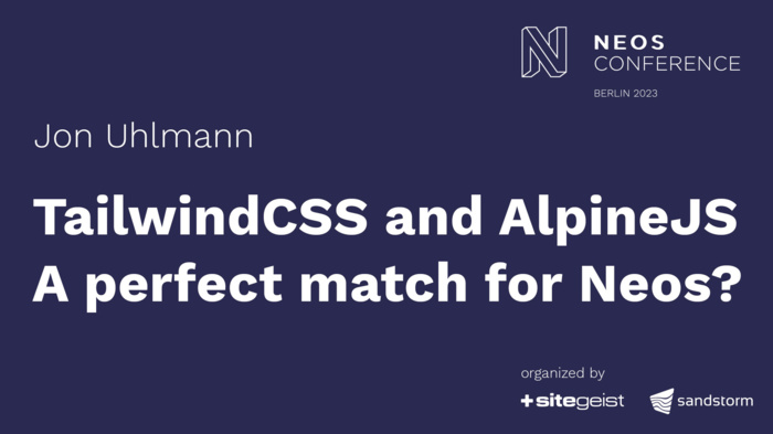 TailwindCSS and AlpineJS: A perfect match for Neos?